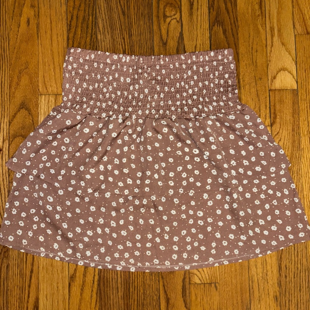 Floral Brown Skirt